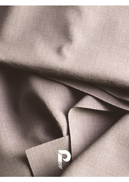 1/2 Pileli Keten Dokulu Taş Rengi Modern Fon Perde – Ütü Gerektirmez modelleri