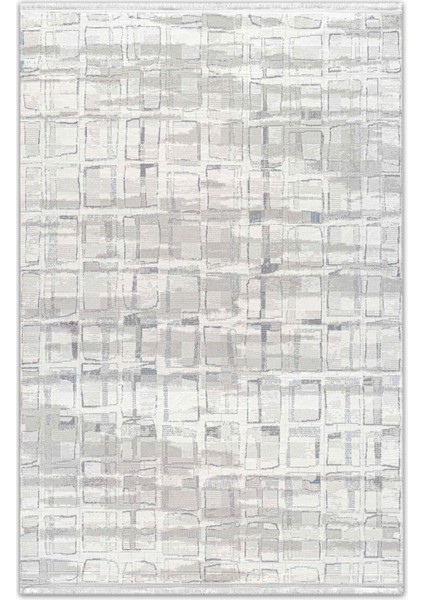 Seren Leni Gri Bej Modern Salon ve Oturma Odası Halısı