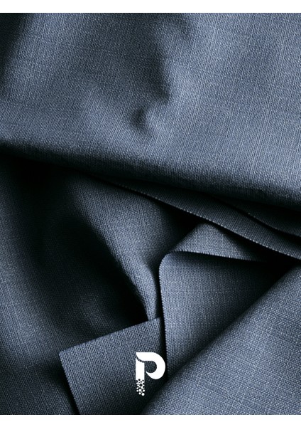 1/2 Pileli Keten Dokulu Koyu Indigo Modern Fon Perde – Ütü Gerektirmez modelleri