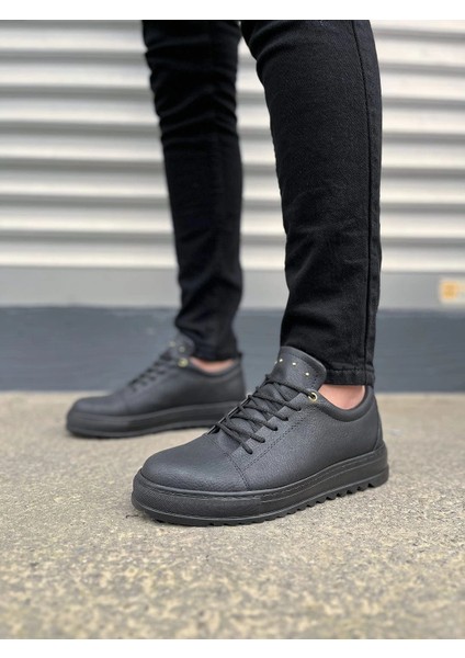 JY152 Cool Bağcıklı Cilt Erkek Günlük Spor Klasik Ayakkabı Cst - Siyah fiyatları