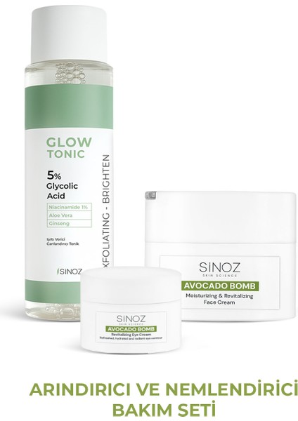Arındırıcı ve Nemlendirici 3'lü Bakım Seti