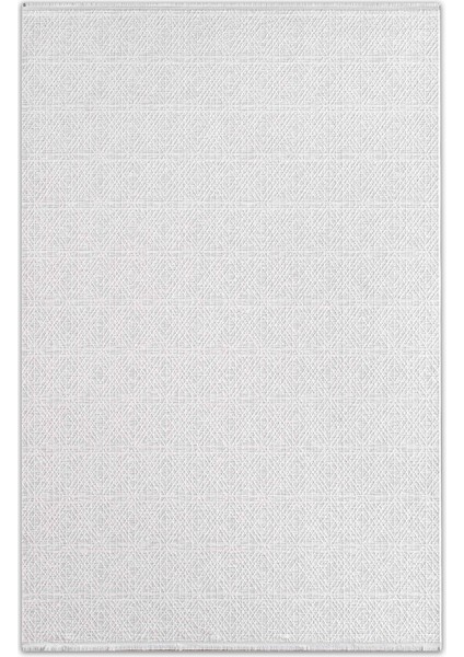 Seren Rovi Gri Bej Geometik Desenli Halı
