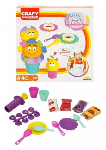 Crafy Buzzy Muzzy Dondurma Oyun Hamuru Seti 200 G 22 Parça
