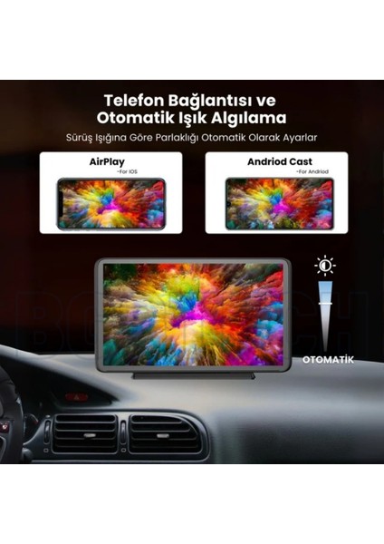 X2 Carplay Akıllı Araç Ekranı Apple Android Uyumlu 9.2” 4K Hd Görüntü, Kablosuz Bağlantı, Arka Kamera Dahil modelleri