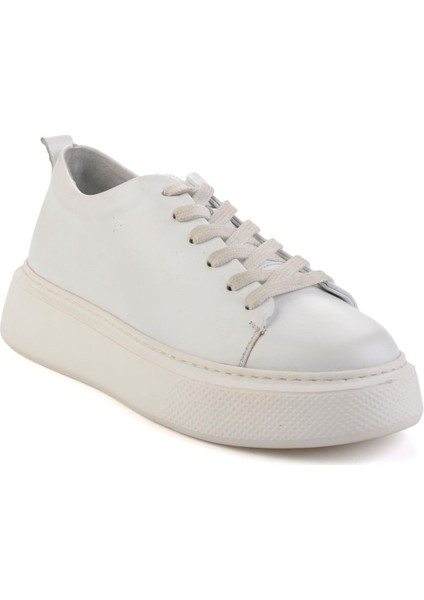 Beyaz Hakiki Deri Erkek Sneaker E01011032503 fiyatları