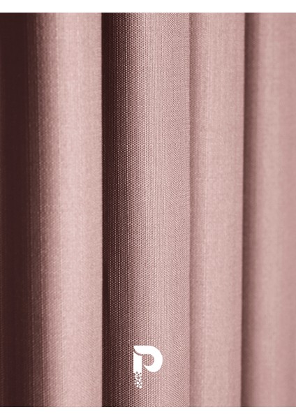 1/2 Pileli Keten Dokulu Açık Pembe Modern Fon Perde – Ütü Gerektirmez fiyatları