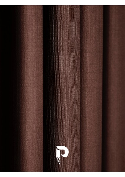 1/2 Pileli Keten Dokulu Kahverengi Modern Fon Perde – Ütü Gerektirmez fiyatları