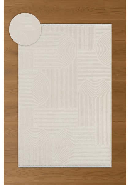 Gloria Tali Bej Modern Geometik Desenli Halı fırsatları