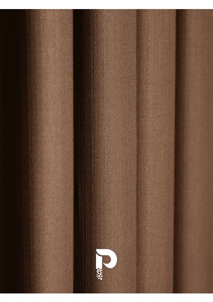 1/2 Pileli Keten Dokulu Sütlü Kahverengi Modern Fon Perde – Ütü Gerektirmez fiyatları