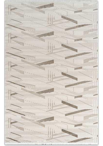 Estefan Nira Bej Kahverengi Modern Salon ve Oturma Odası Halısı