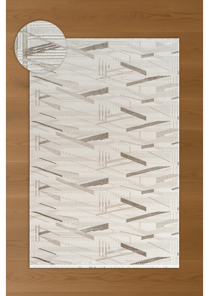 Estefan Nira Bej Kahverengi Modern Salon ve Oturma Odası Halısı fırsatları