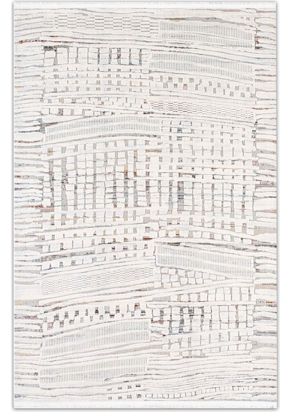 Joli Muni Gri Bej Modern Salon ve Oturma Odası Halısı