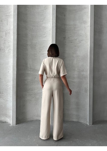 Mtxdpn Uzun Keten Tulum S255059 Bej (Beden: M) fiyatları