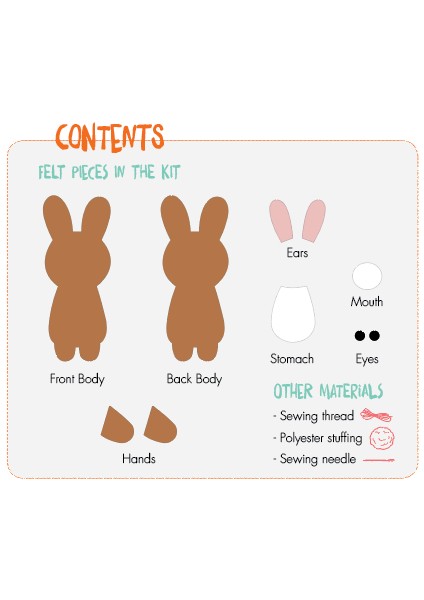 Keçe Dikiş Kiti PF002 modelleri