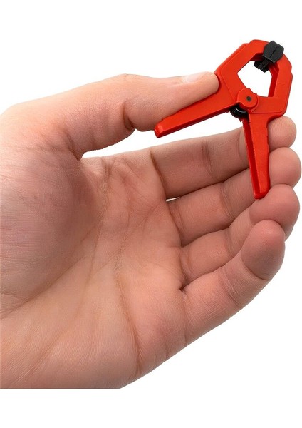 4 Adet Yaylı Kıskaç Mandal El Tip Işkence Mengene Kırmızı Klips Hobi 25 mm 1 Inç fırsatları