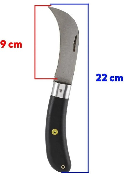 Aşı Bıçağı Bıçak Çakı Profesyonel Çelik Eğri Uçlu Bağ Ağaç Budama Plastik Saplı Aşı Çakısı 2'li Set fiyatları