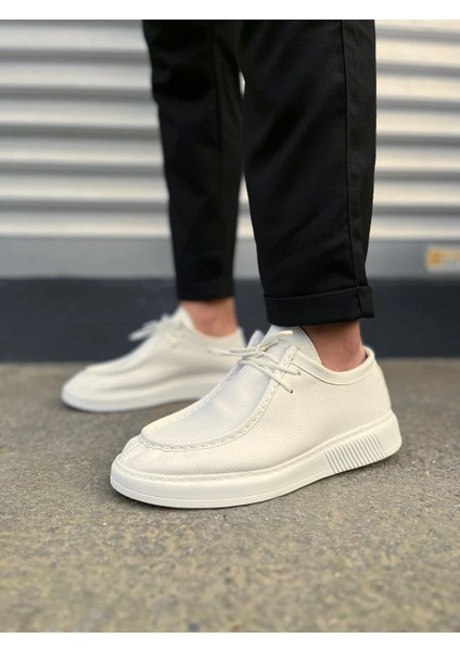JY170 Tornado Bağcıklı Cilt Erkek Günlük Spor Klasik Ayakkabı Cbt - Beyaz fiyatları