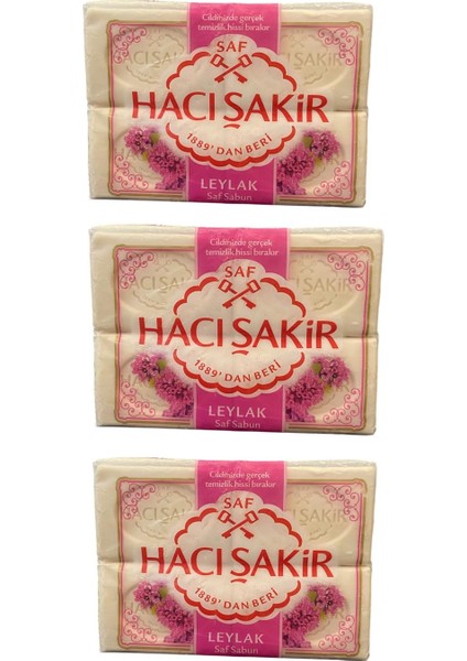 Hacışakir Leylak Saf Sabun 600GR 3 Adet