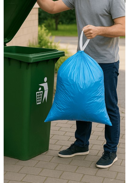 Premium Büzgülü Büyük Boy Çöp Poşeti 65X70 cm 3X10 Adet Ev Mutfak Iş Ofis Avantajlı Ekonomik Paket fiyatları