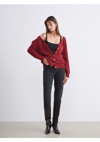 V Yaka Kadın Triko Hırka fiyatları