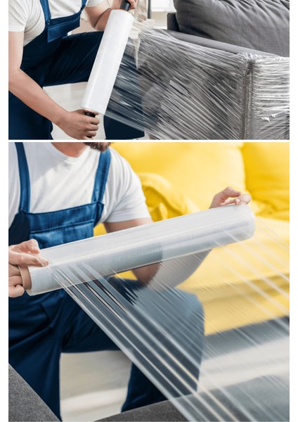 El Tipi Mobilya Eşya Koli Palet Paket Taşıma Taşınma Sarma Koruma Streç Film 50 cm x 100 M 17 Mikron modelleri