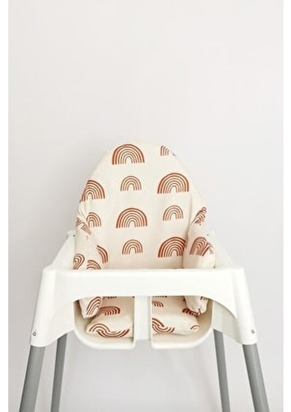 Rainbow Mama Sandalyesi Minderi Pamuklu Portatif Tasarım 3 cm Yükseklik 0-3 Yaş fiyatları