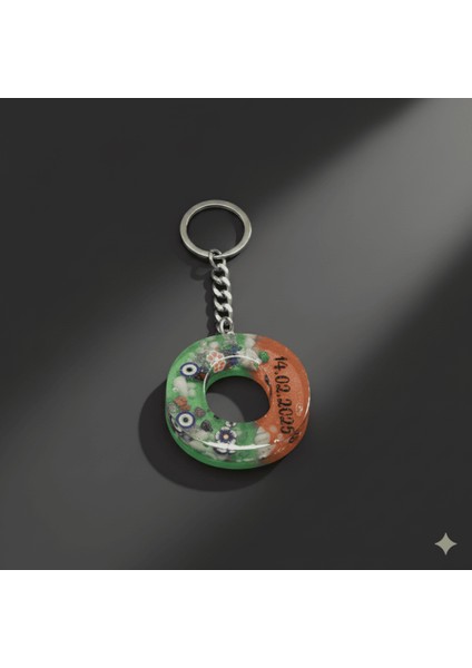 O Harfi - Kişiye Özel - Epoksi Reçine Anahtarlık - El Yapımı - Çelik Tokalı fırsatları