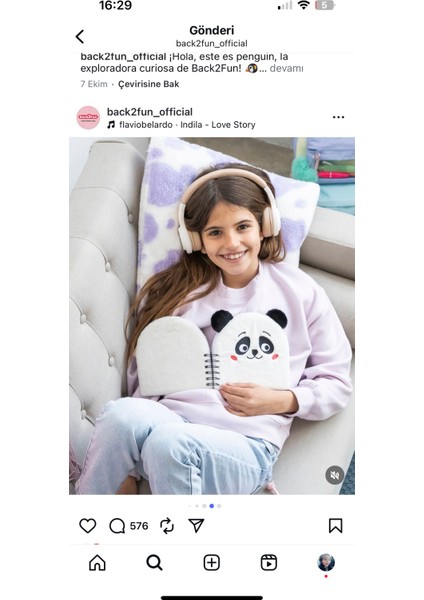 BACK2FUN Yumuşak Dokulu Peluş Defter fırsatları