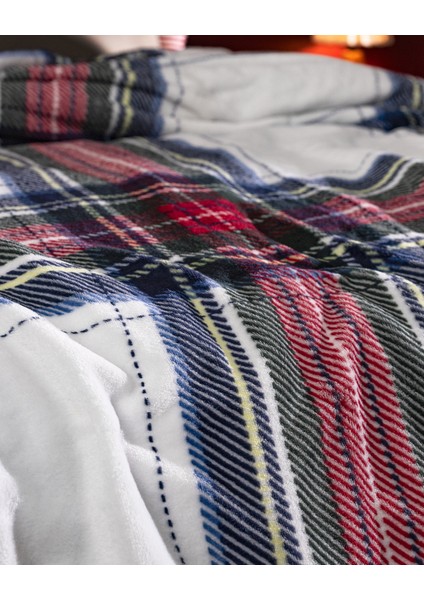 Clorel Çift Kişilik Welsoft Baskılı Battaniye - Lacivert fırsatları