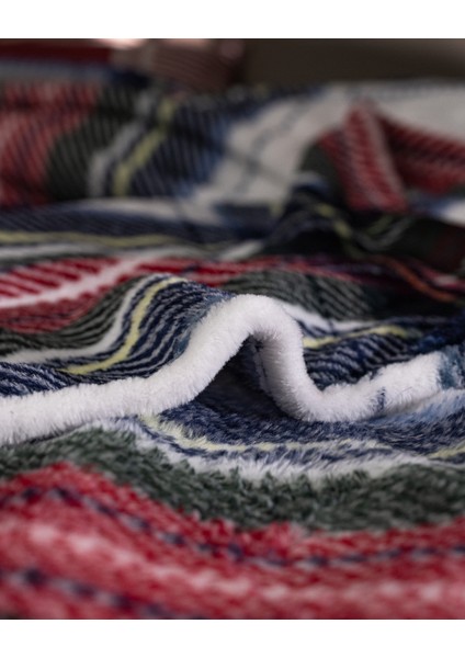 Clorel Çift Kişilik Welsoft Baskılı Battaniye - Lacivert