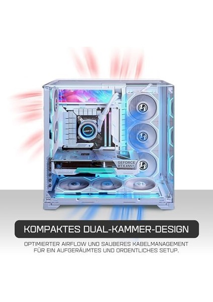 Li O11 Vision Compact Atx Mid-Tower Oyun Pc Kasası - ve Temperli Cam Beyaz Pc Kasası modelleri