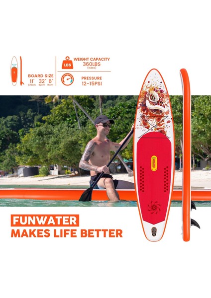 Lionfire Touring Şişme Sup Board/stand Up Paddle Board 335X83X15 cm modelleri