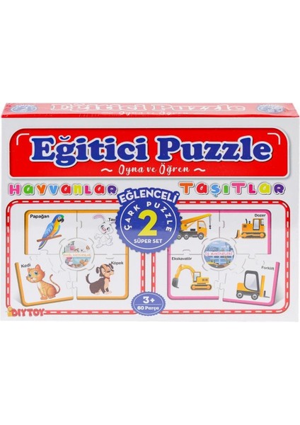 7196 Çark Puzzle Hayvanlar modelleri