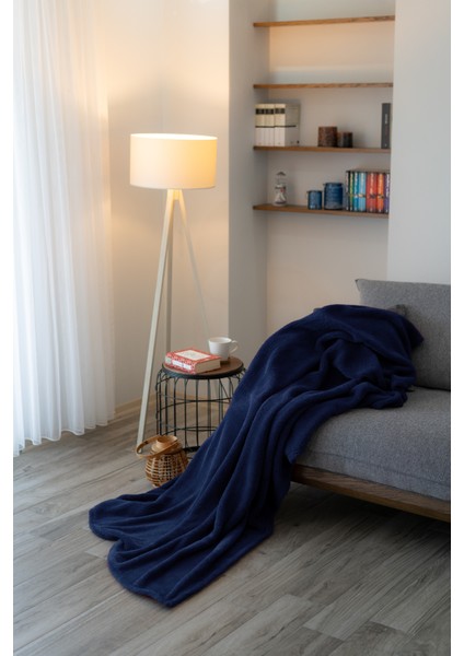 Duru-Home Welsoft Tv Battaniyesi 120×170 – Ekstra Soft & Yumuşak – Lacivert