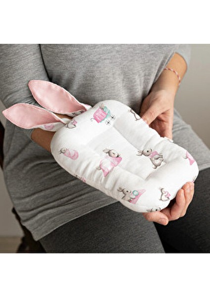 Bebek Emzirme Yastığı %100 Pamuk Müslin 18x22 cm Rahat Kullanım İçin indirimleri