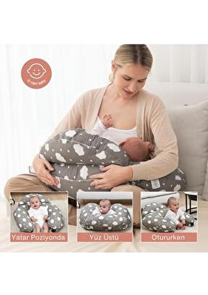 Emzirme Yastığı Ayarlanabilir Bel Kayışı ile Konforlu Destek 60x71x16 cm