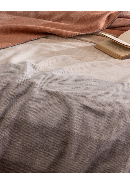 Thauzon Çift Kişilik Jakarlı Pamuklu Battaniye - Renkli indirimleri