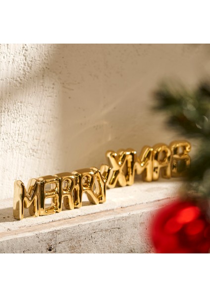 Xmas Dekoratif Obje Gold (18X2X6 Cm) fırsatları