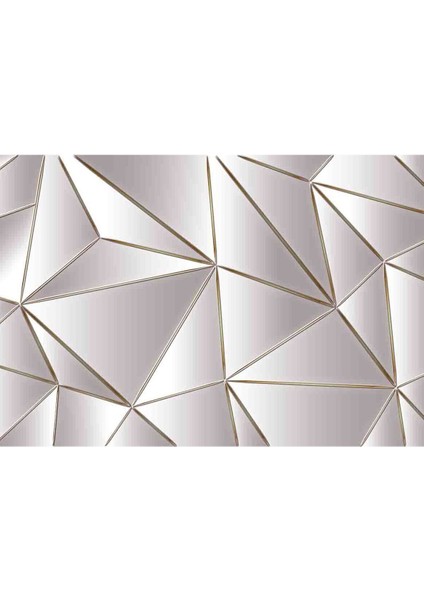 3 Boyutlu Soyut Geometrik Üçgen Desenli Tekstil Duvar Kağıdı fırsatları