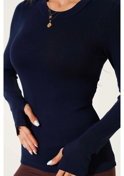 Mtxdpn Basic Parmak Geçirme Detaylı Bluz Lacivert T4266 (Beden: Xl) fiyatları