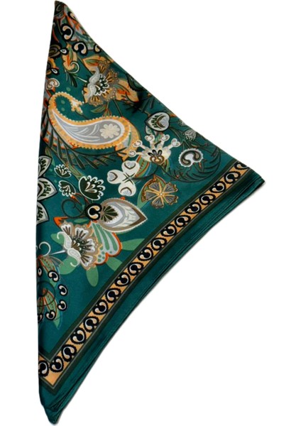 Desenli Saten Fular modelleri