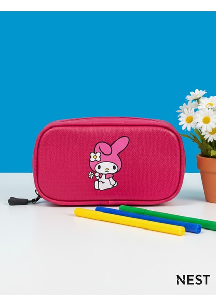 My Melody Baskılı Sunii Deri Lüks Pembe Kalem Kutusu Kalemlik Kırtasiye Okul fiyatları