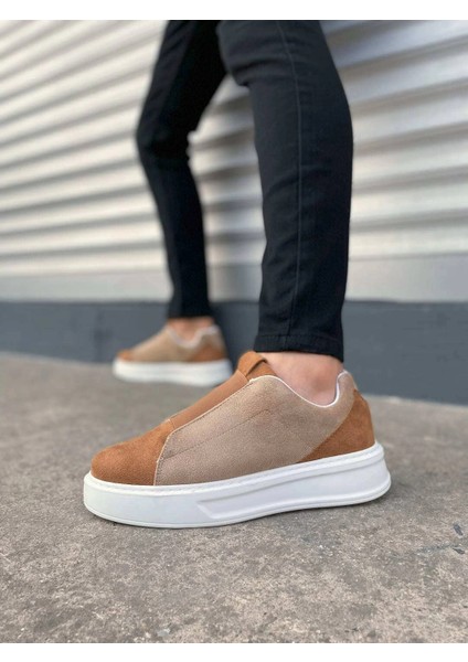 JY007 Alba Bağcıksız Süet Erkek Günlük Sneaker Ayakkabı Sbt Taba/vizon fiyatları