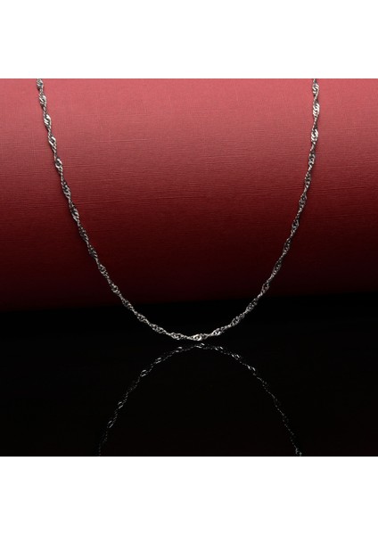 40 Mikron Rodyum Singapur Gümüş Zincir fiyatları