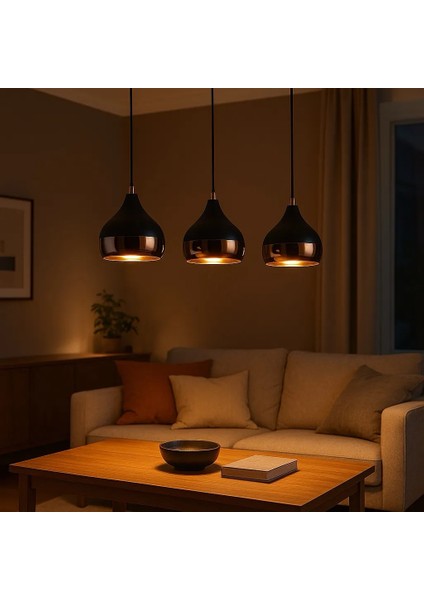 Blantyre 3'lü Dekoratif Sıralı Avize