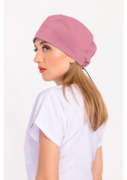 Unisex Düz Koyu Pudra Renk Cerrahi Boneler Doktor Ameliyat Saç Bonesi modelleri