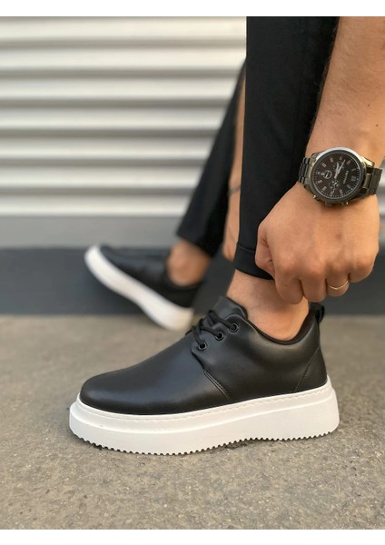 JY03 Luxor Bağcıklı Cilt Erkek Günlük Spor Klasik Ayakkabı Cbt - Siyah modelleri