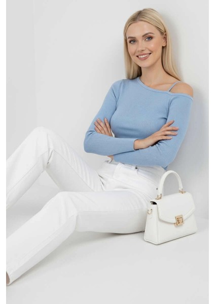 Mtxdpn Tek Omuz Ipli Bluz Mavi T4328 (Beden: Xl) modelleri