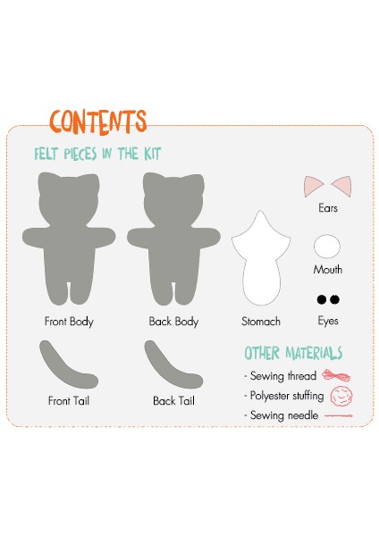 Keçe Dikiş Kiti FP003 modelleri