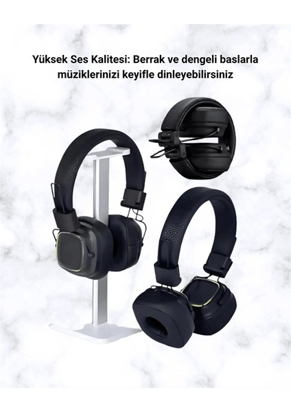 Bfs Bluetooth 5.3 Rainbow Işıklı Kulak Üstü Kablosuz Kulaklık fırsatları